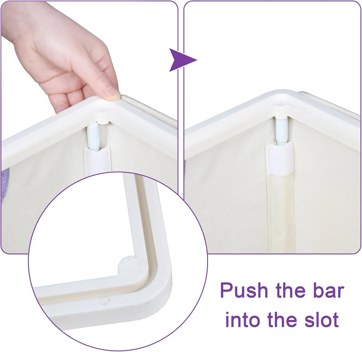 [105L] Large Laundry Basket, Laundry Hamper with Wheels and Lid - Tall Rolling Laundry Hamper, Foldable Clothes Hamper with Removable Bags, Durable Laundry Bin on Wheels for Home, Dorm. Purple