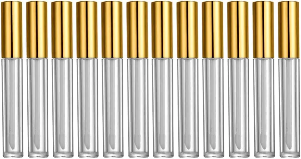 10ml Lip Gloss Tube Refills 40 Pack Empty Plastic Bottles Perfect for Travel or Daily Use