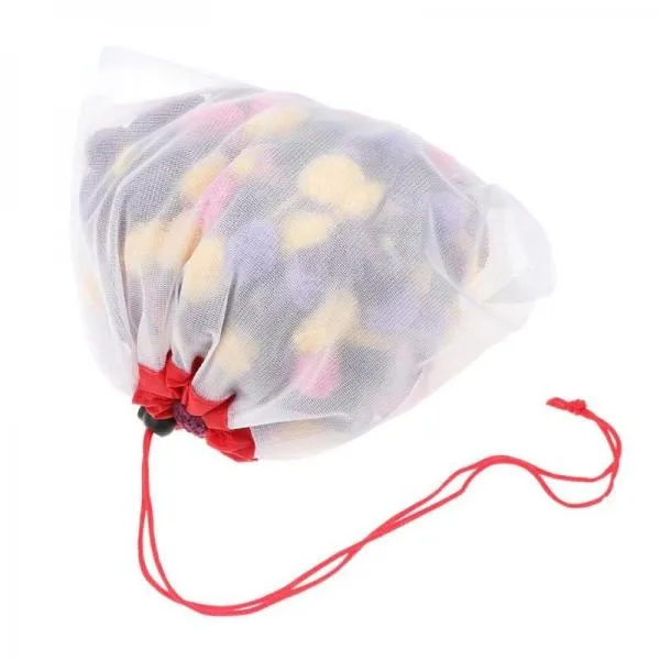 12Pcs/Set Reusable Mesh Produce Bags Washable Eco Friendly Bags Fruit Bags