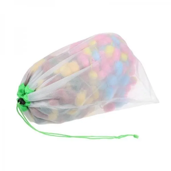 12Pcs/Set Reusable Mesh Produce Bags Washable Eco Friendly Bags Fruit Bags