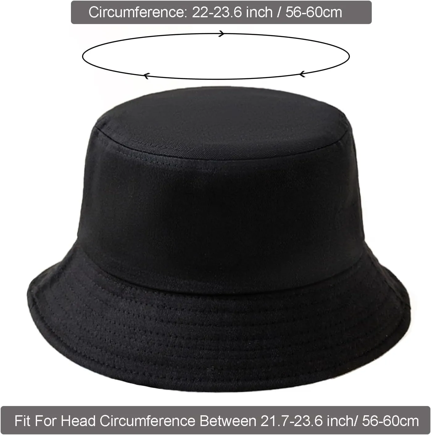 12Pieces Cotton Bucket Hat for Women Men Adult Summer Plain Fishing Bucket Cap