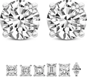 1/4 Carat- 7/8 Carat Lab Grown Diamond Earrings | IGI Certified Solitaire Lab Diamond Stud Earrings 4 Prong | F-G Color, VS1-VS2 Clarity | 14K Gold | Friendly Diamonds