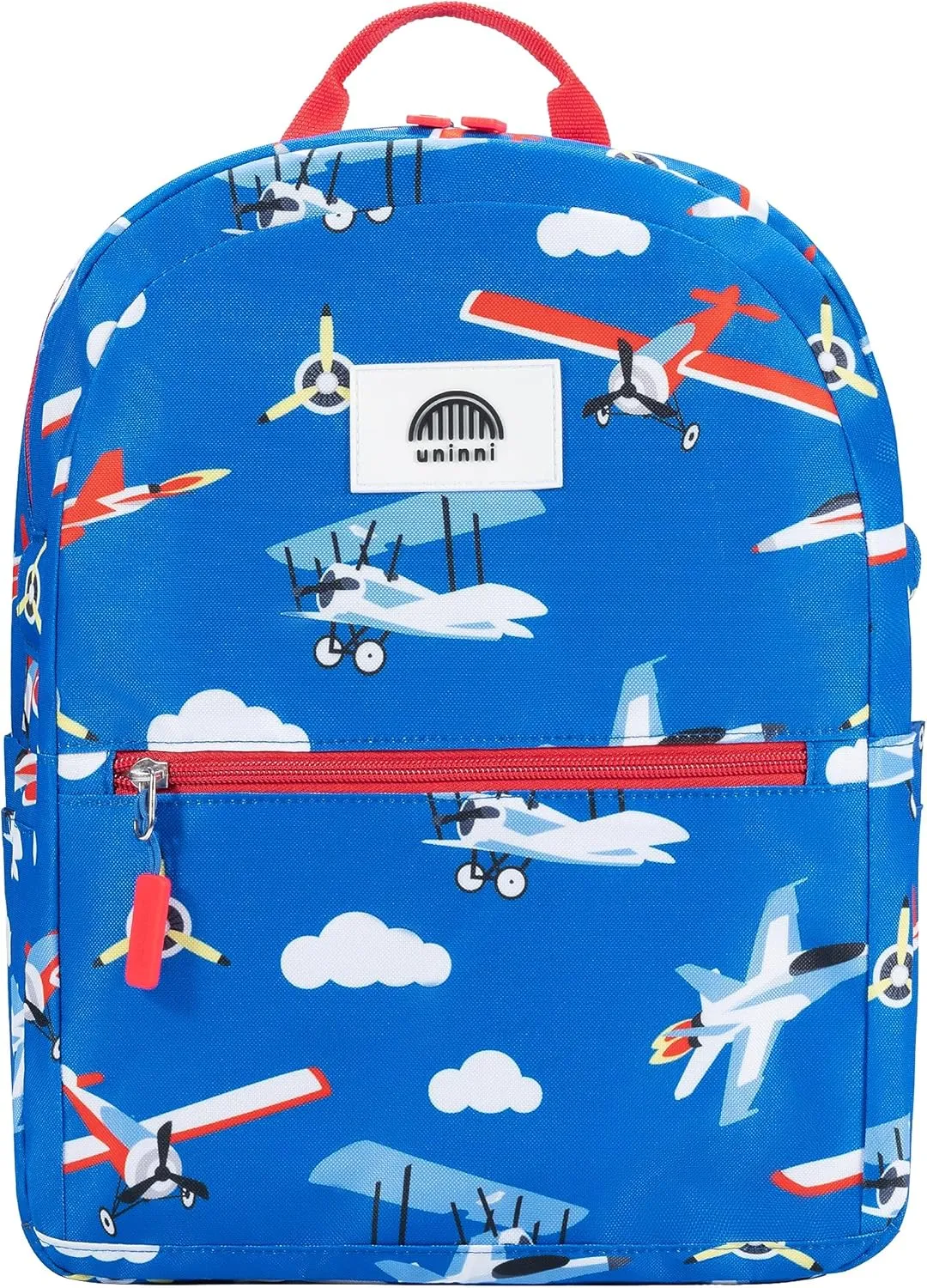 14" Kids Backpack for Girls and Boys Age 5-8 Years Old with Padded, and Adjustable Shoulder Straps - Aircraft (Blue)