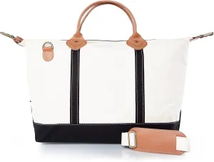 18 oz Canvas Weekender Bag for Women - Duffel Bag For Traveling - Duffle Carry on Bag For Overnight Trip