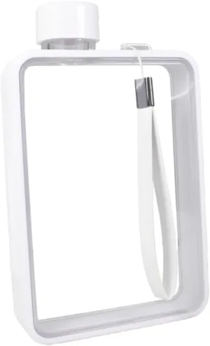 1Pc Lightweight Portable Flat Water Bottle Water Holder for Sports Space Saving Design for Daily Exercise and Travel present for Fitness Enthusiasts