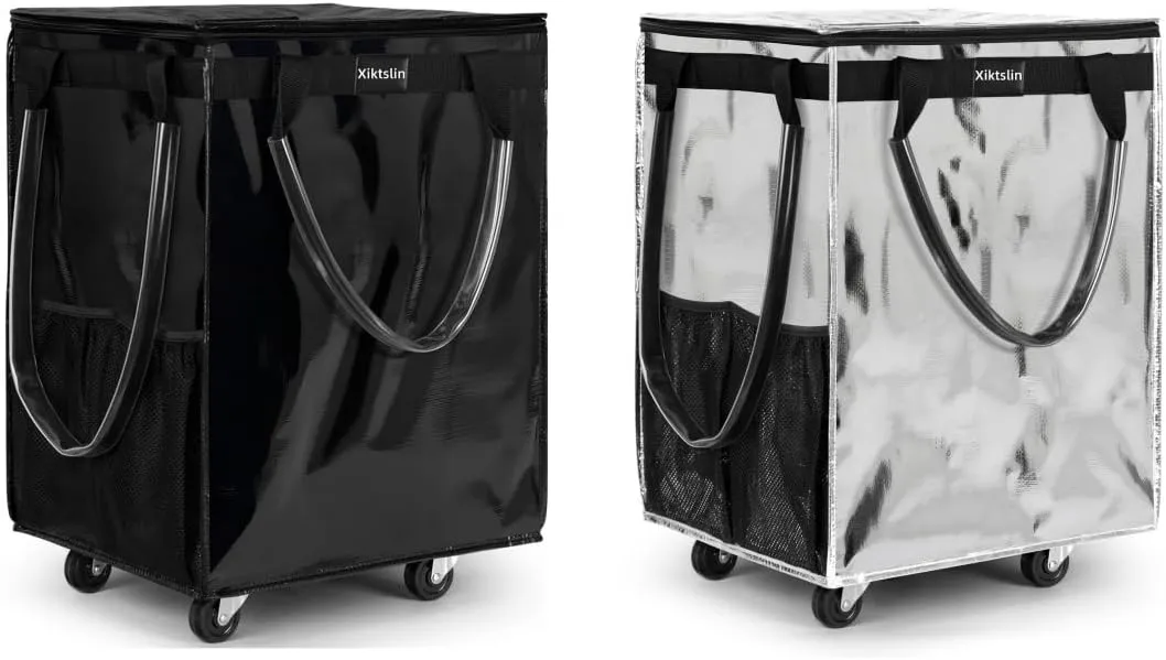 2 Pack Reusable Grocery Bag on Wheels