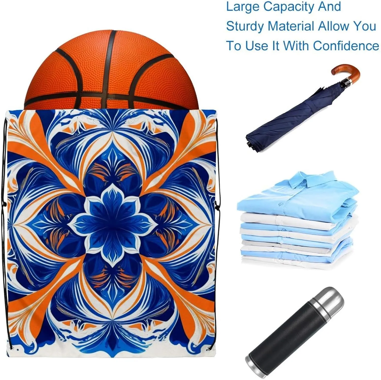 2 Pcs Chenille Print Drawstring Backpack Sports Gym Sack pack String Bag for Women Men