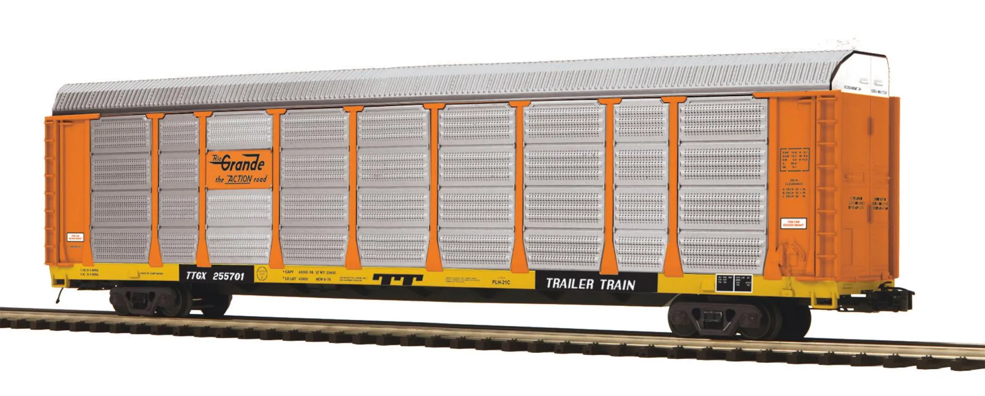 20-98737 - Denver Rio Grande Corrugated Auto Carrier Car