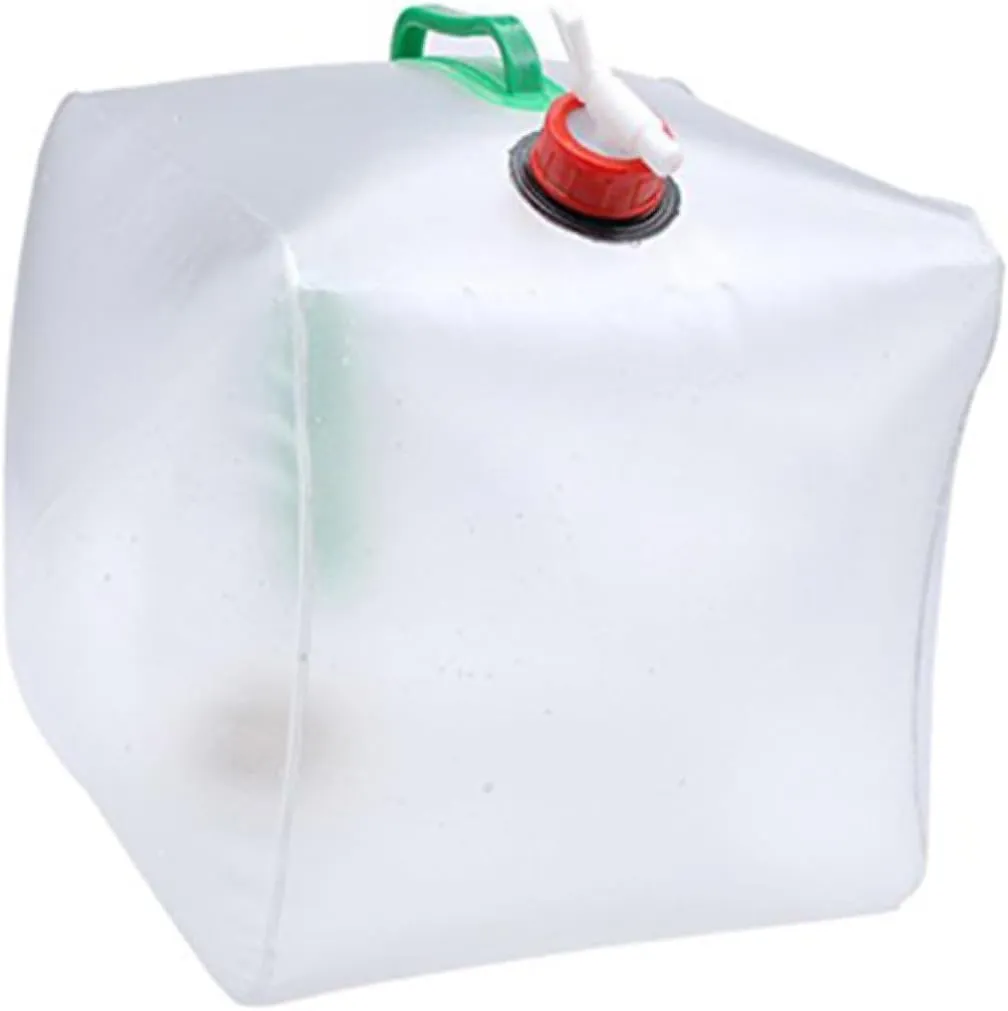 20l Collapsible Water Storage Portable Water Carrier Bag Spigot Large Folding Container for Outdoor Use