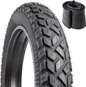 20x3 Fat Tire for E-Bike | 36PSI | 40TPI | Durable & Shock-Absorbing | All-Terrain Grip | Available with Tube & No Tube Options