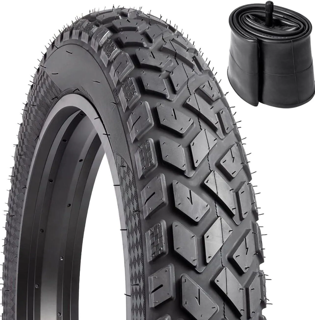 20x3 Fat Tire for E-Bike | 36PSI | 40TPI | Durable & Shock-Absorbing | All-Terrain Grip | Available with Tube & No Tube Options