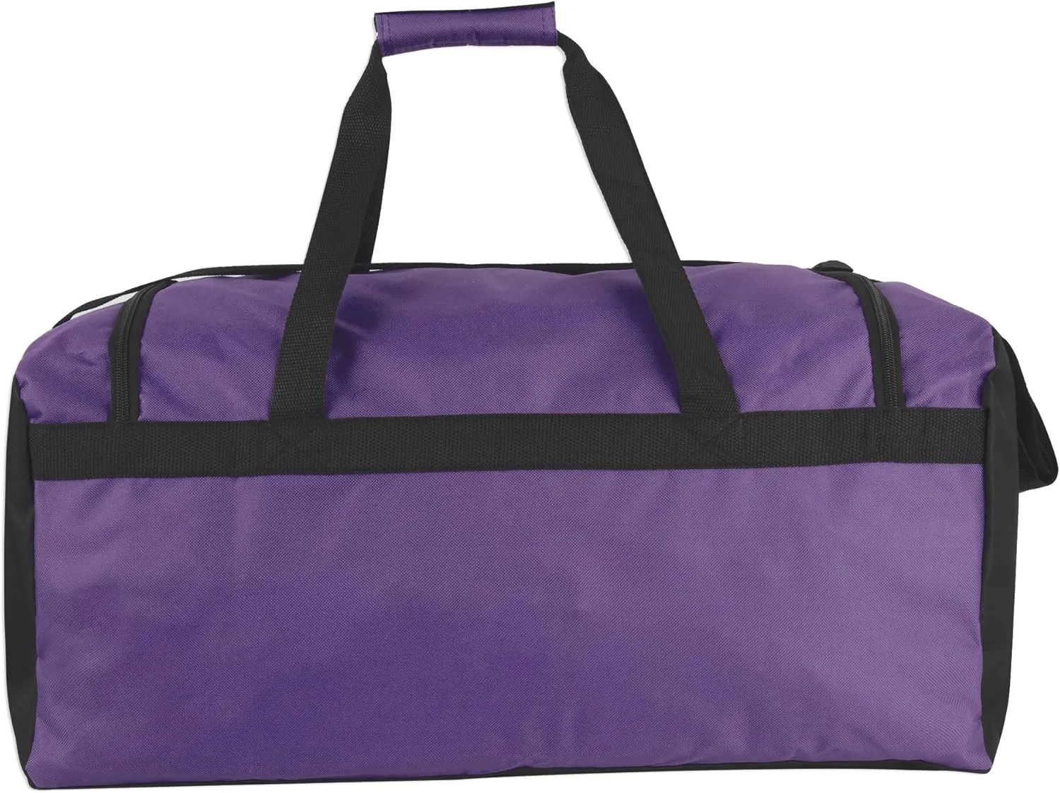 24 Pack Reflective Duffle Bags Bulk for Homeless Adults, Gym, Foster Kids Bulk Duffel Bags Wholesale (Purple Pack)