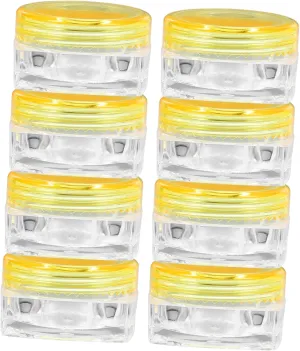 24 pcs Travel Cream Containers Small Empty Cream Jars with Lids Ointments Lightweight Refillable Storage Jars for Daily Use