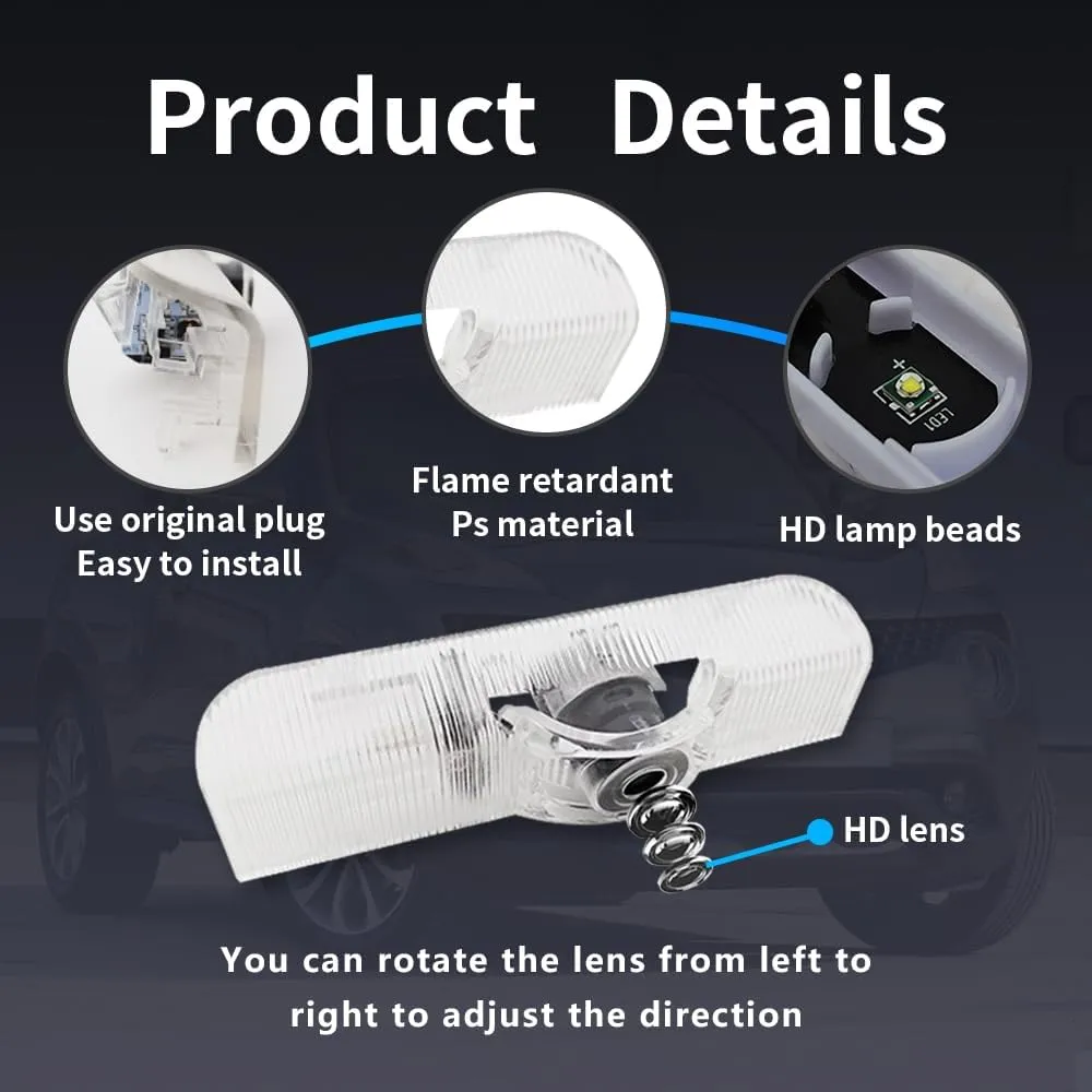2PCS LED Car Door Logo Lights Projector Compatible with Pathfinder 2013-2017 Puddle Lights Ghost Shadow Light Kit Car Accessories (Pathfinder)