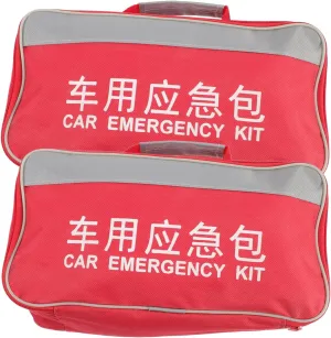 2pcs Portable Nursing Bag Lightweight First Aid Pouch for Camping Hiking Multi-Pocket Emergency Medicine Storage Convenient Zipper Design for Easy Access Cloth Material