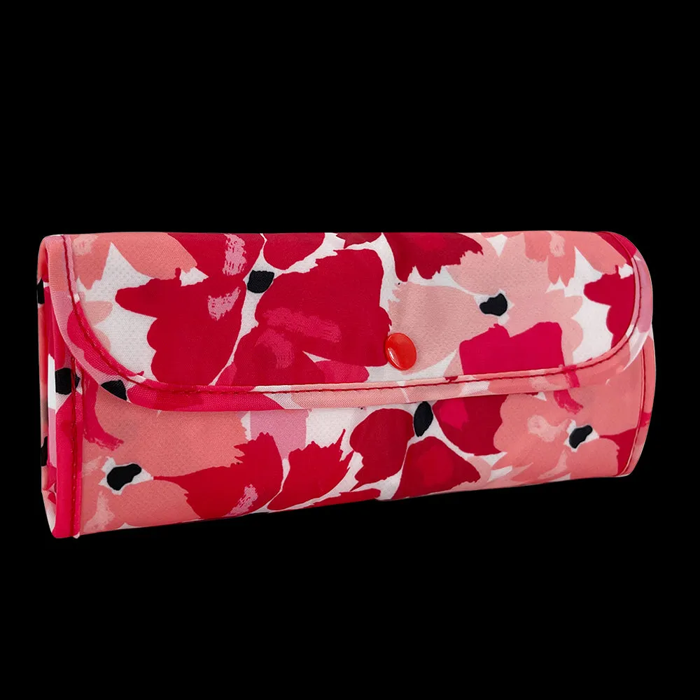 2x Sachi Insulated Market Tote – Eco-Friendly & Durable Red Poppies Print