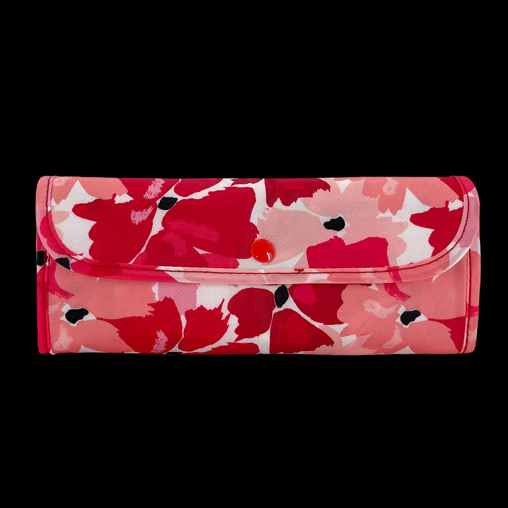 2x Sachi Insulated Market Tote – Eco-Friendly & Durable Red Poppies Print