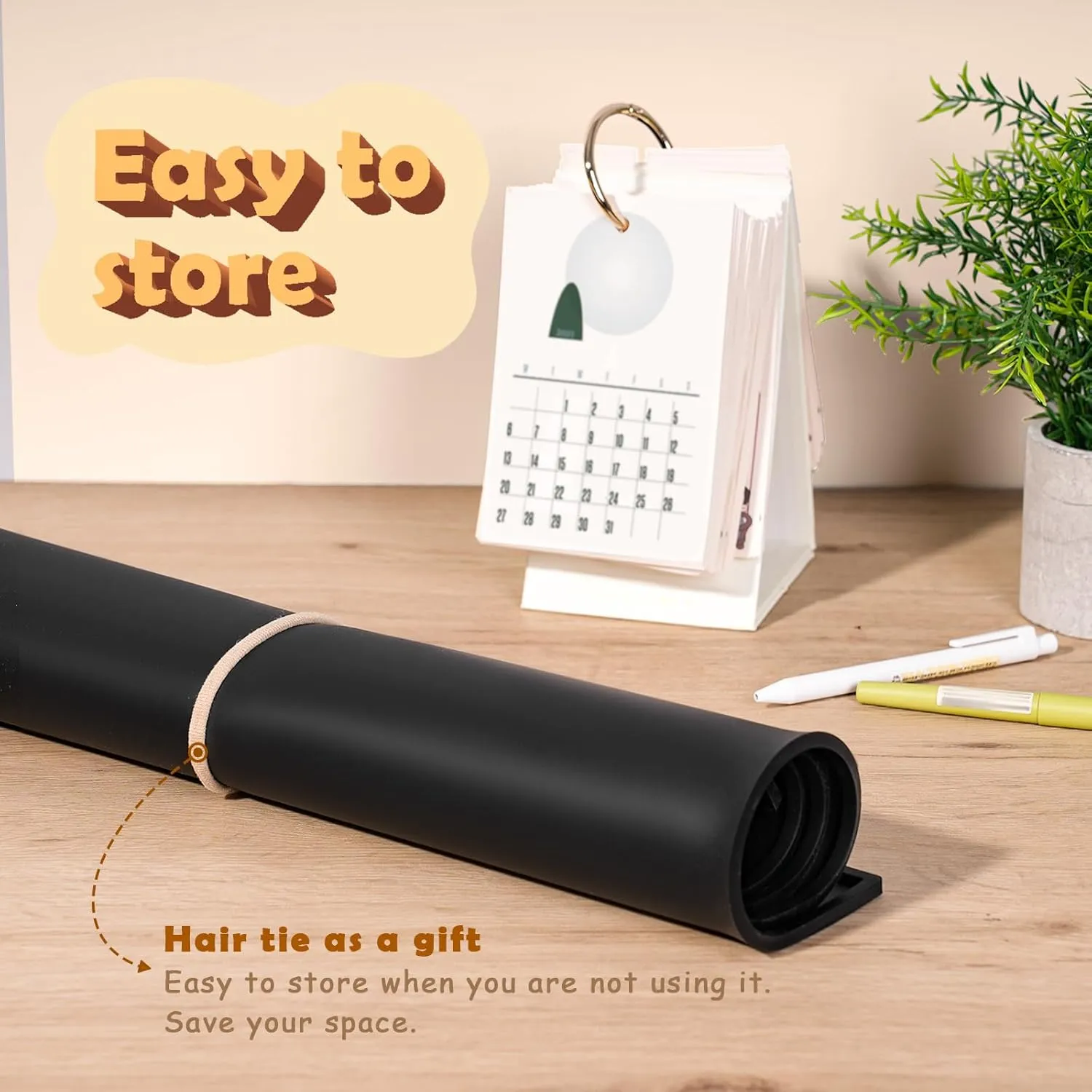 31.5 x 23.6 x 0.06 Inches Extra Thick Silicone Mat with Lip 0.22" Raised Edge for Resin, Large Silicon Matt for Kitchen Counter Heat Resistant, Silicone Craft Mat for Table Placemat by Foepoge(Black)