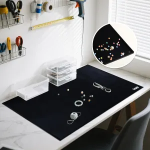 31.5 x 23.6 x 0.06 Inches Extra Thick Silicone Mat with Lip 0.22" Raised Edge for Resin, Large Silicon Matt for Kitchen Counter Heat Resistant, Silicone Craft Mat for Table Placemat by Foepoge(Black)