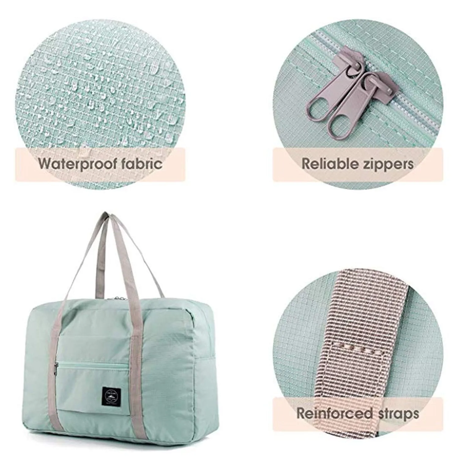 3847 Foldable Lightweight Nylon Waterproof Travel Bag