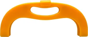 3dancraftit Acrylic Resin Arch Glue on Bag Clutch Purse Frame with Lock for Purse Bag Making 10" x 4" / 25.5cm x 10cm Yellow B81