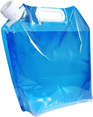 4pcs Portable Water Bags Water Container for Camping Outdoor Activities Food-grade Material Space Saving Transparent