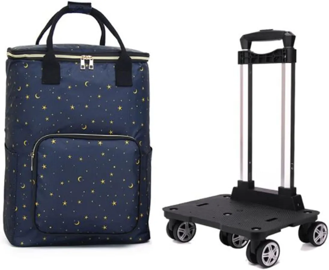 5-Wheeled Household Foldable and Detachable Shopping cart（YT5J）, Hei5j