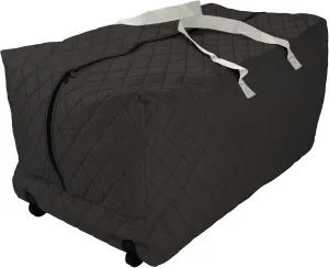 50 Gallon Heavy Duty Rolling Duffle Bag – Quilted, Durable Moving & Storage Bag with Wheels – Extra Large Capacity for Dorm, Holiday, Travel or Seasonal Use in Blue by Simple Living Solutions