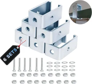 6 Pack Heavy-Duty 1-5/8" Strut Channel Trolley Track Hanger for UNISTRUT P1834-EG , 1200 LB Load Rated, Galvanized Steel Intermediate Support Bracket for Hoists & Boxing Sandbags