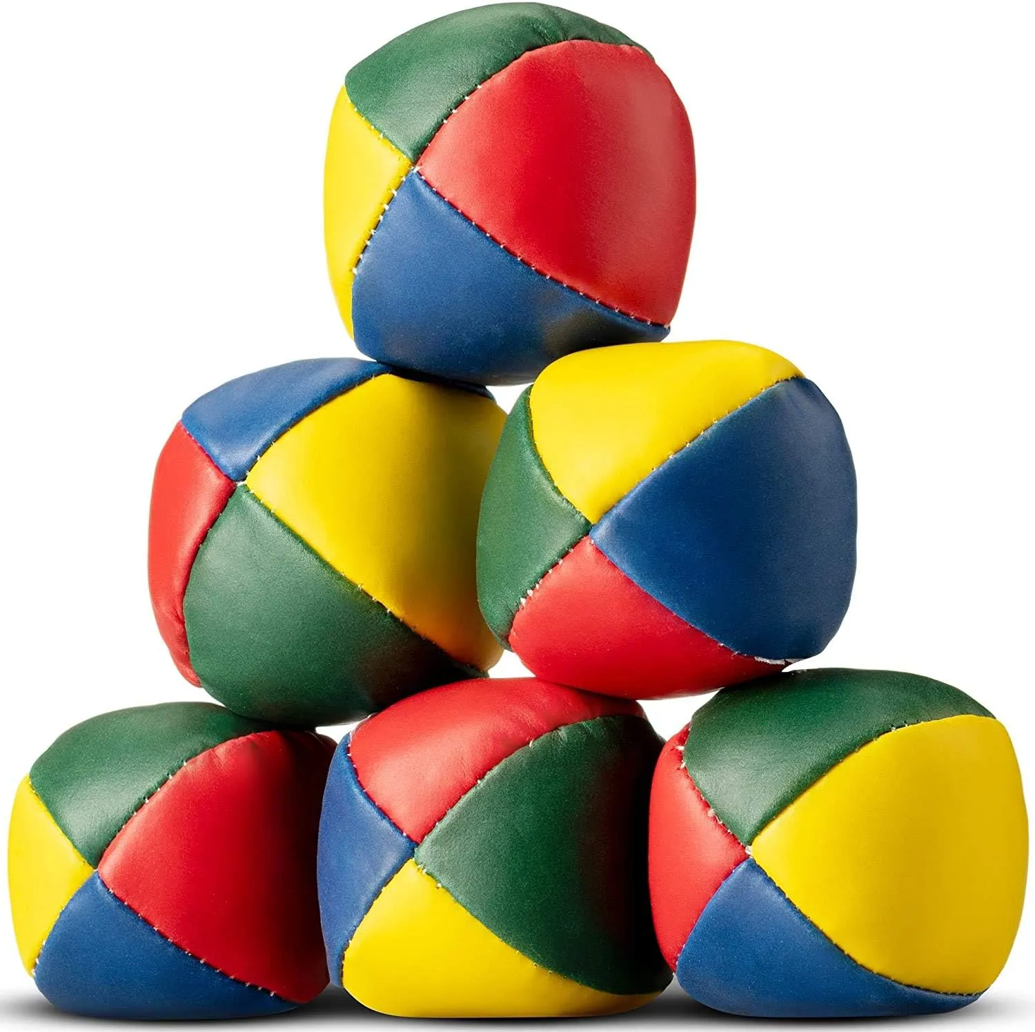 6 X Juggling Balls Durable Soft Smooth For Beginners Children And Professionals With Easy Grip Size 5cm / 2inches