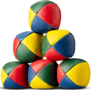6 X Juggling Balls Durable Soft Smooth For Beginners Children And Professionals With Easy Grip Size 5cm / 2inches