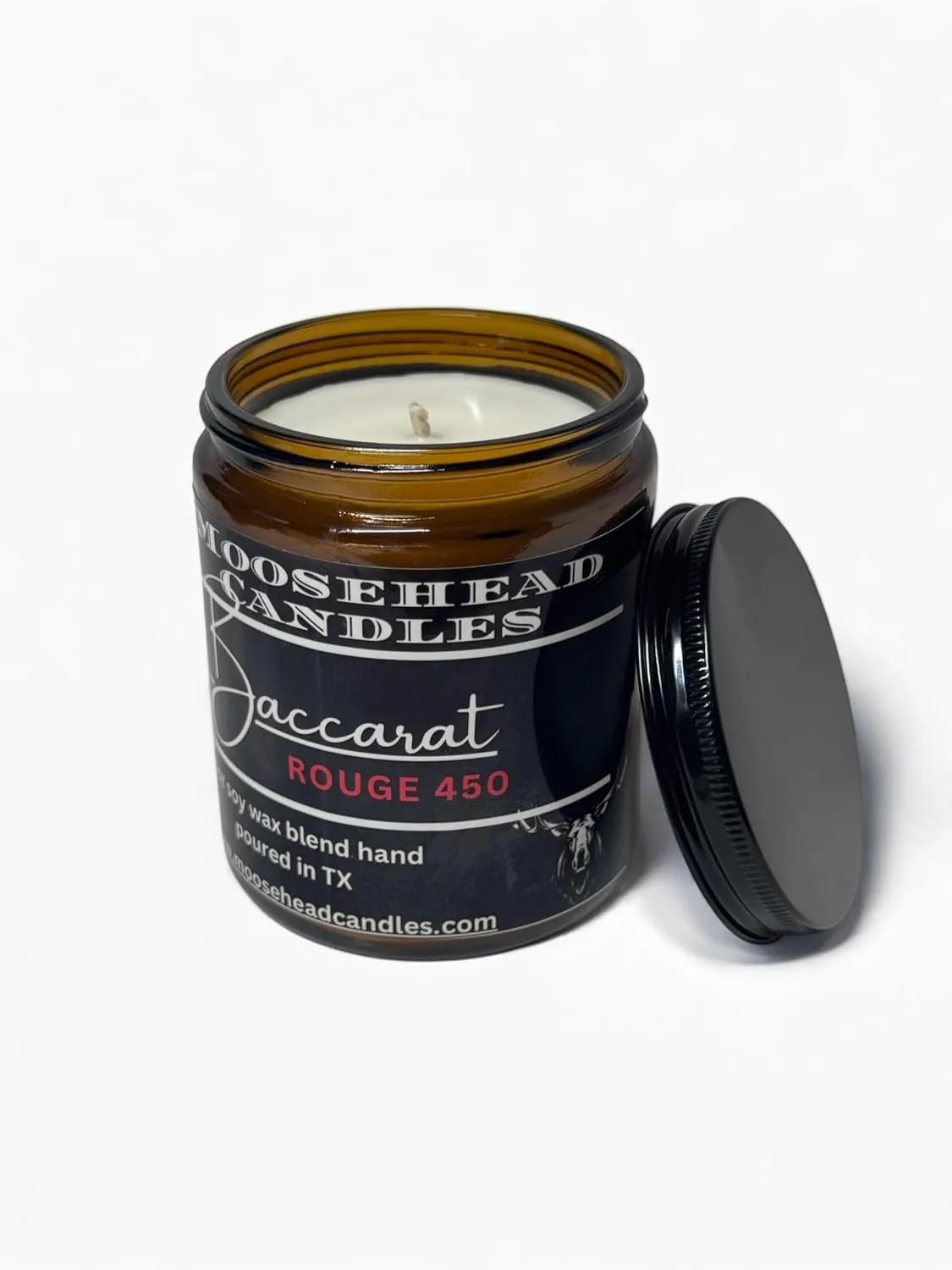 8oz Moosehead Candle – Luxury Scent Inspired by Baccarat – Hand-Poured Soy Candle for Home or Office
