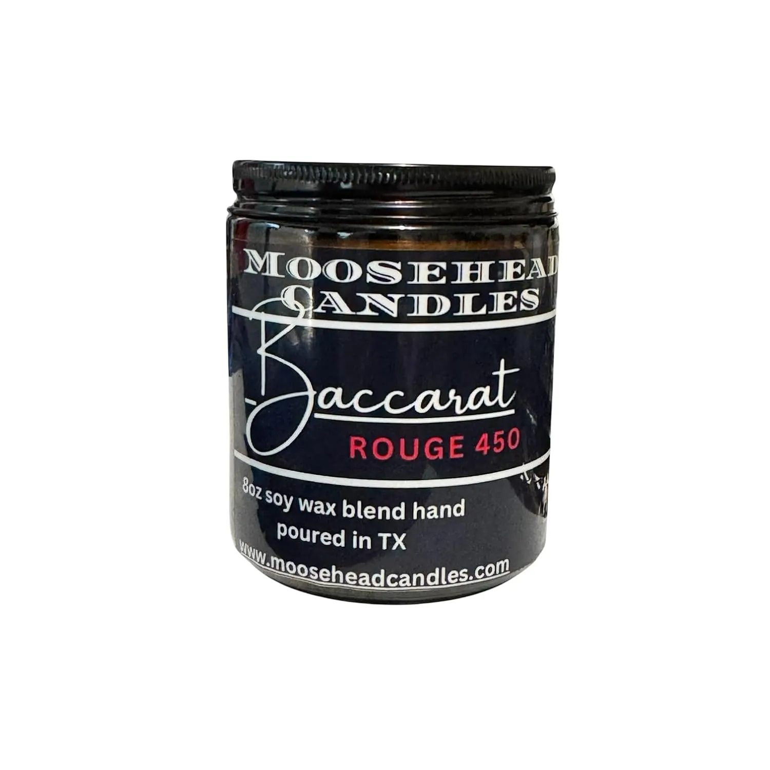 8oz Moosehead Candle – Luxury Scent Inspired by Baccarat – Hand-Poured Soy Candle for Home or Office