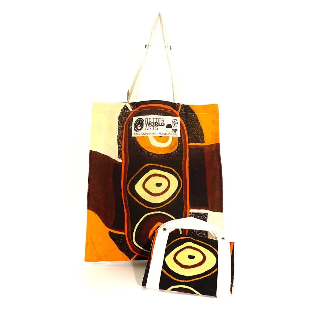 Aboriginal Art Foldable Shopping Bag