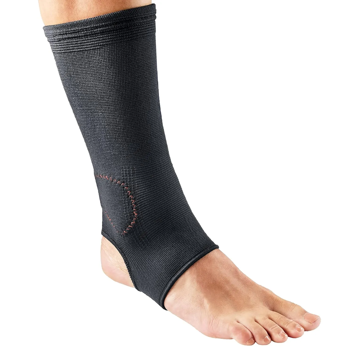 ACE Brand Compression Ankle Support, Large/X-Large, Black, 1/Pack
