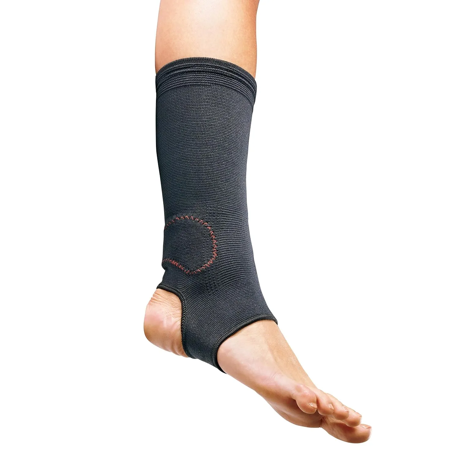 ACE Brand Compression Ankle Support, Large/X-Large, Black, 1/Pack