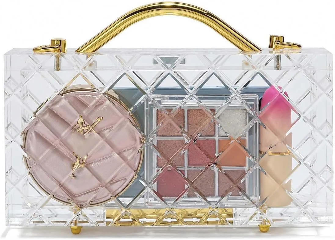 Acrylic Clear Purses for Women Stadium, Clear Bag Stadium Approved, Transparent Concert Crossbody Evening Bag