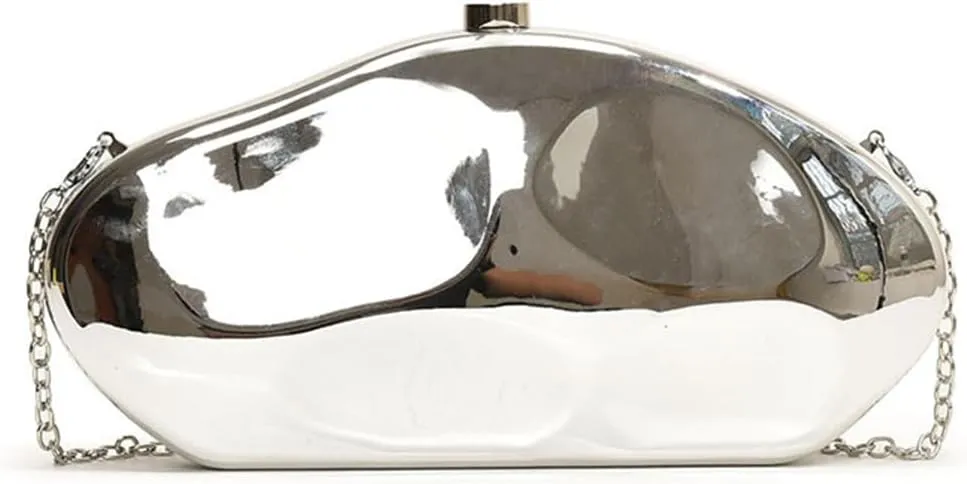 Acrylic Clutch for Women Evening HandBag Metallic Lipstick Bag for Wedding Party Prom Cocktail