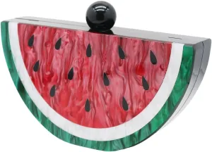 Acrylic Evening Clutch Purse for Women Cute Fruit Shape Handbag Party Banquet Cocktail Shoulder Bag