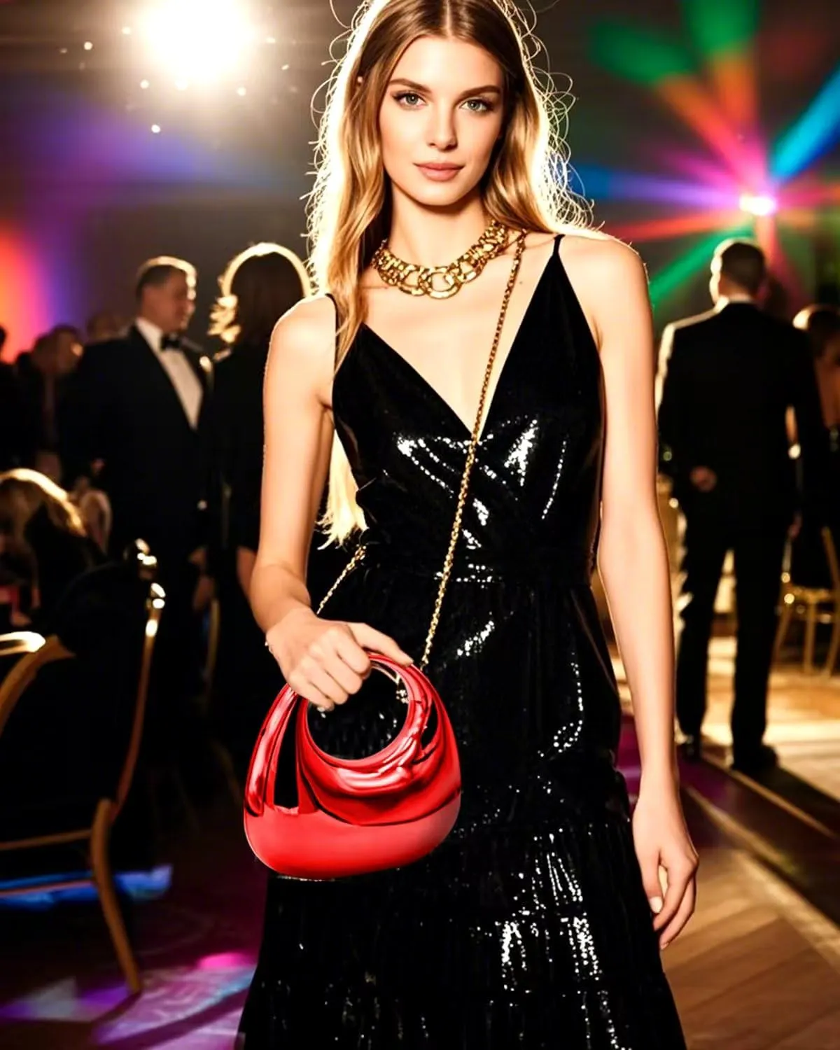 Acrylic Evening Clutch Purse for Women, Metallic Purse Evening Handbags Moon Hobo Bag, Evening Purse for Wedding Party Prom