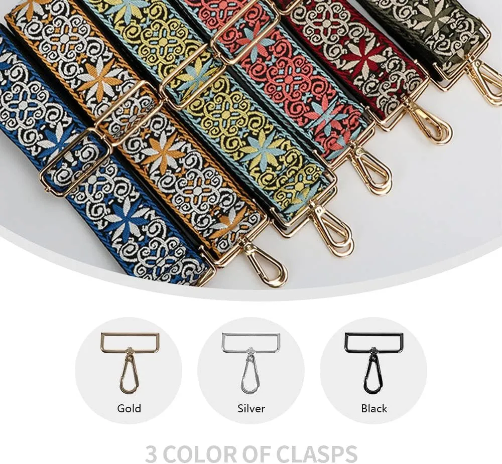 Adjustable Purse Strap Guitar Strap Shoulder Bag Sling Bag Purse Strap Replacement Crossbody Grilles Black Clasp Olive Green