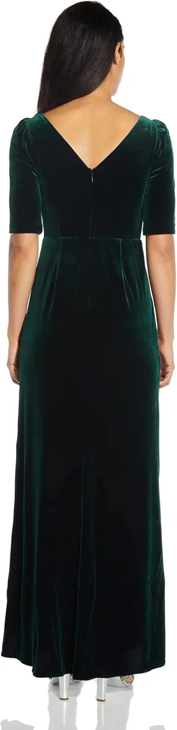 Adrianna Papell Women's Covered Velvet Gown