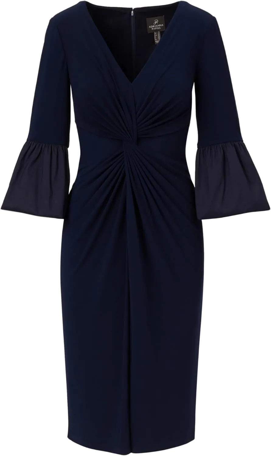 Adrianna Papell Women's Jersey and Taffeta Midi Dress