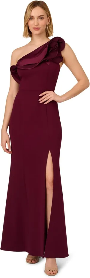 Adrianna Papell Women's One Shoulder Mermaid Gown