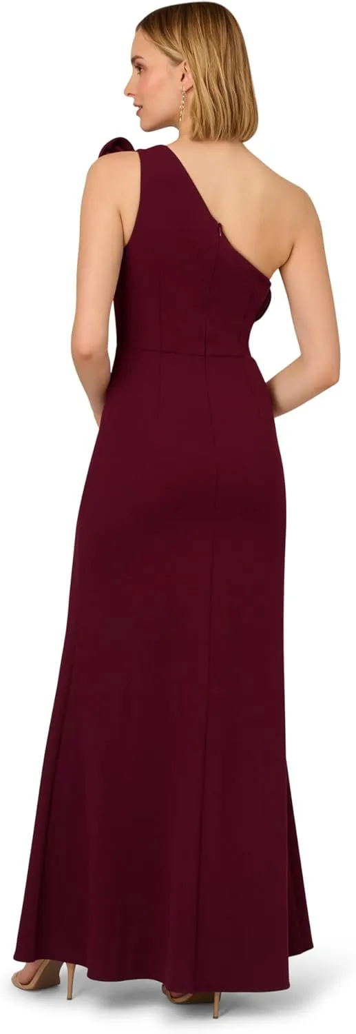 Adrianna Papell Women's One Shoulder Mermaid Gown
