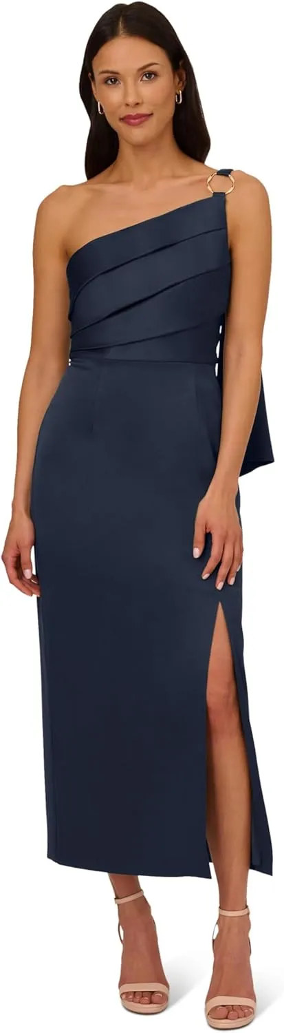Adrianna Papell Women's Satin Crepe Dress