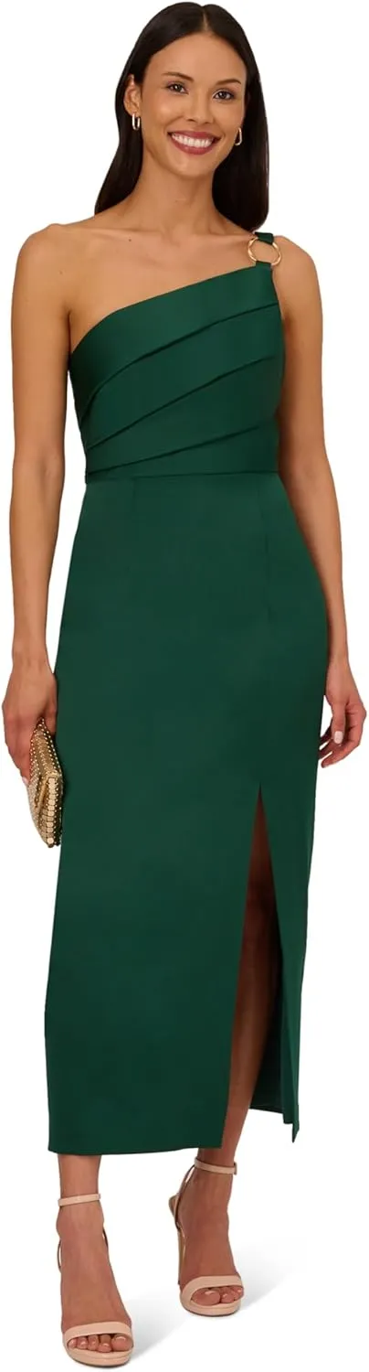 Adrianna Papell Women's Satin Crepe Dress