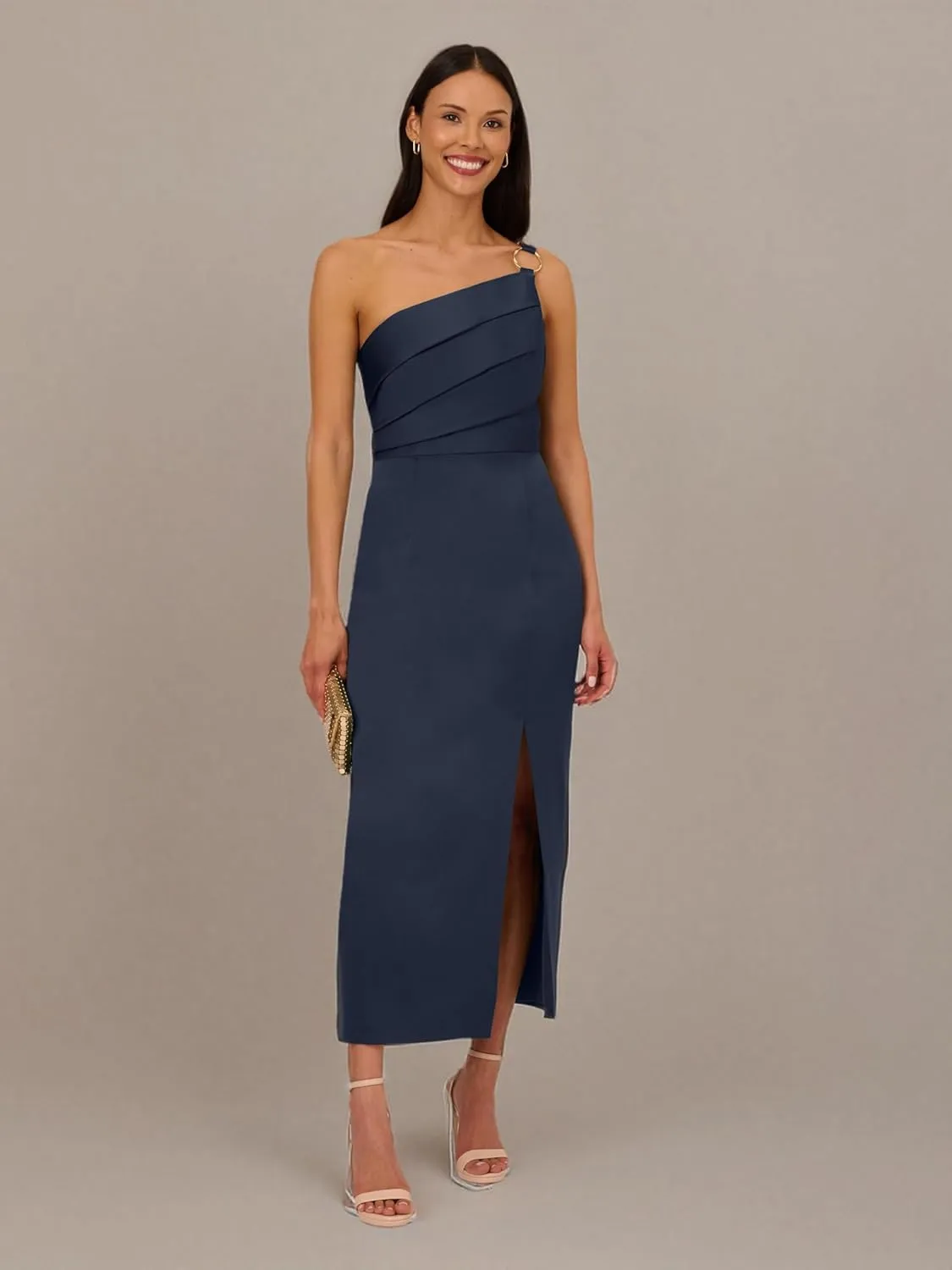 Adrianna Papell Women's Satin Crepe Dress