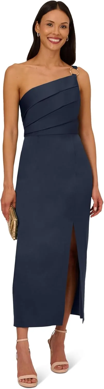 Adrianna Papell Women's Satin Crepe Dress