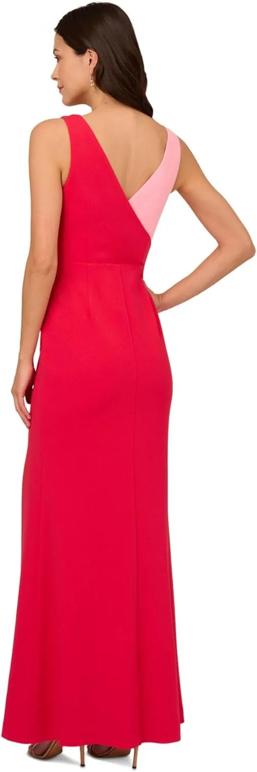 Adrianna Papell Women's Two-Tone Evening Gown